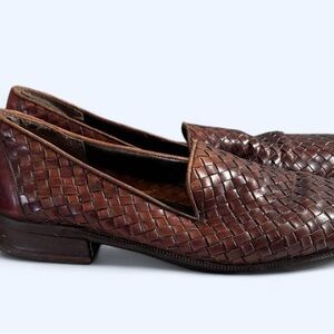 Men's Brown Woven Loafers